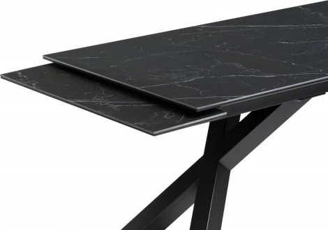 Керамический стол Хеме 180 (Хеме 180(240)х90х77 shakespeare black / черный) Woodville арт.588052