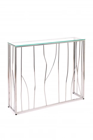 Консольный стол AllConsoles 1022-CS clear серебряный