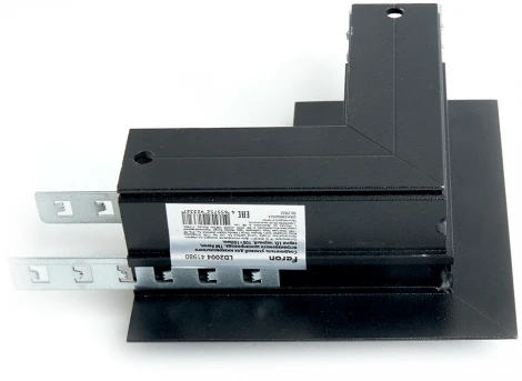 Соединитель угловой для низковольтного встраиваемого шинопровода, черный Feron LD2004 41980