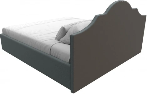 Кровать интерьерная Афина 180 (Серый/Рогожка) Лига Диванов арт.123048