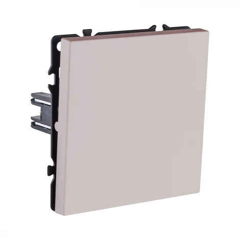 Выключатель кнопочный 1-клавишный 10А/250В кашемир матовый Kollinger Eclipse EC-006CM