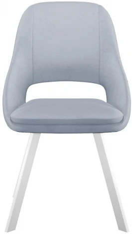 Стул DikLine 247 поворотный, Z46 перламутр, ножки белые