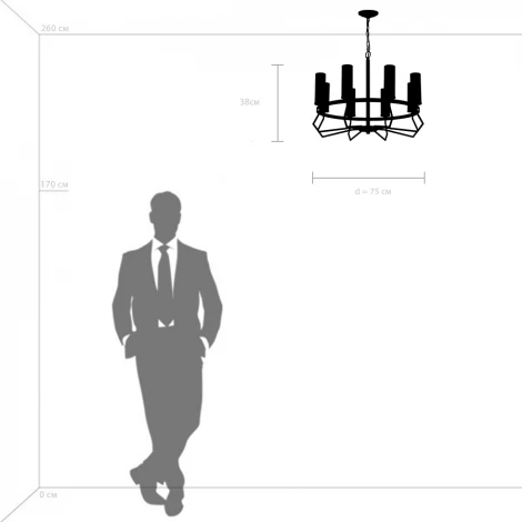 Подвесная люстра Flume 723085 (на цепи, круглые, кольцо)