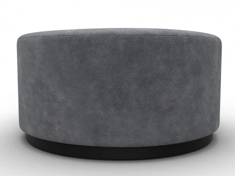Пуф 005 (ДСП/Пластик/Велюр/Темно-серый) Лига Диванов 132506