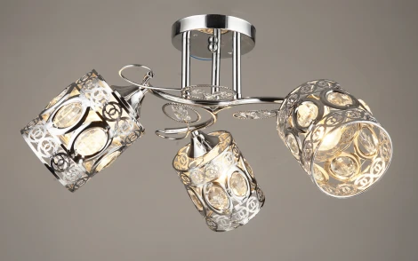 Потолочная люстра на штанге Мелодия Света SS1N SS7520-3 CR 000067889