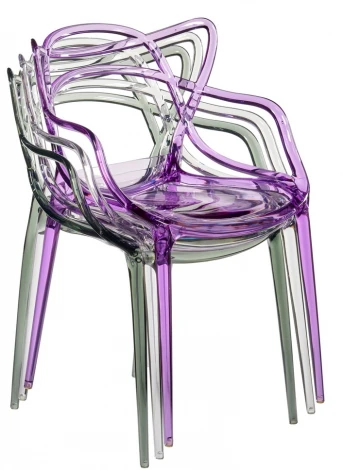 Стул Masters прозрачный сиреневый Bradex Home FR 0867