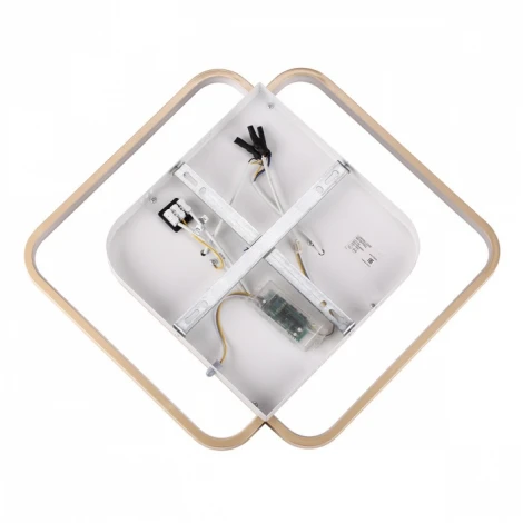 Потолочная большая люстра Lumion Twist 8019/75CL шампань/белый металл/акрил LED 75W 220V 3000-6000K