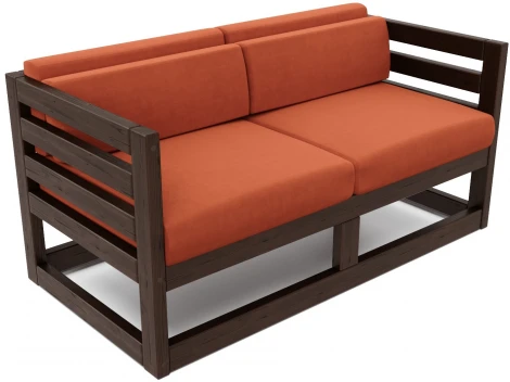 Диван Arsko Магнус М венге велюр терракотовый