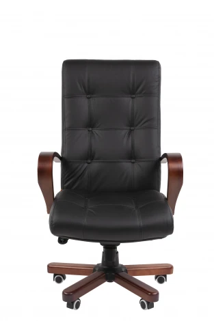 Офисное кресло Chairman 424WD Россия нат.кожа/экокожа черная (мультиблок)