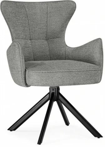 Стул на металлокаркасе Woodville Atlanta gray / black крутящийся арт.15832