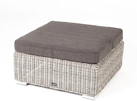 "Лунго" плетеная оттоманка с подушкой, цвет бежевый 4SIS арт.УТ-00001785