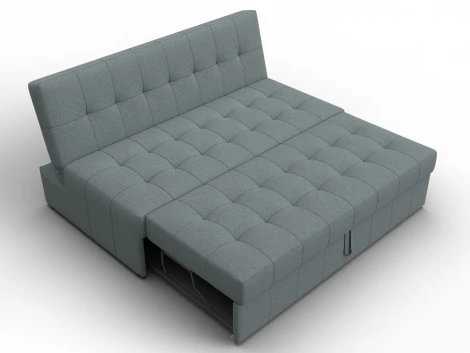 Диван прямой Лига-107 (160) (ЛДСП,Брус,Фанера,Рогожка/Серый) Лига Диванов 134914