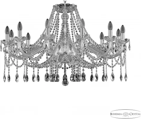 Подвесная люстра Bohemia 107 107/12/360 Ni (220V, подвески, на цепи, подсвечник, свеча)