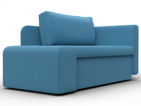 Кушетка Лига-097 (ДВП,ДСП,ЛДСП,Брус/Пластик/Рогожка/Голубой) Лига Диванов 132573