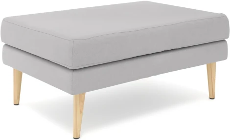 Банкетка Arsko Корс 1 светло-серый велюр