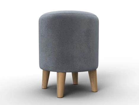 Пуф 002 (ДСП,Фанера/Дерево/Велюр/Серый) Лига Диванов 132355