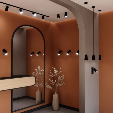 Спот Wolta WSL-GU10/S11BL под лампу GU10 Черный CONO