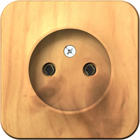 Розетка накладная без заземления (ясень) Systeme Electric Blanca BLNRA000105