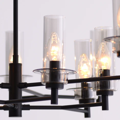 Подвесная люстра на штанге ILLUMICO IL2216-12PLS-24 HIGHBALL