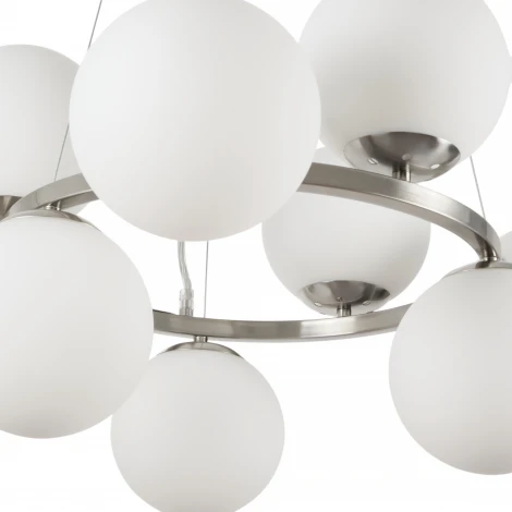 Подвесная люстра MyFar Aerton MR1946-9P (220V, на тросе, шарики, молекулы)