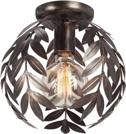 Потолочный светильник круглый Vitaluce V1869-7/1PL, 1xE27 макс. 40Вт (220V, листья)