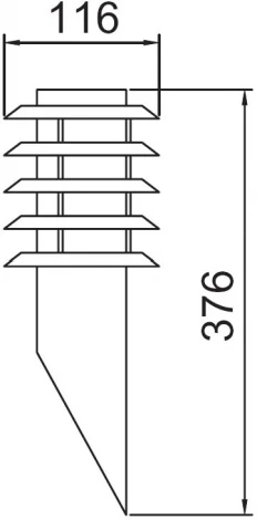 Настенный светильник уличный Oasis Light 75819 SS (220V, IP44)