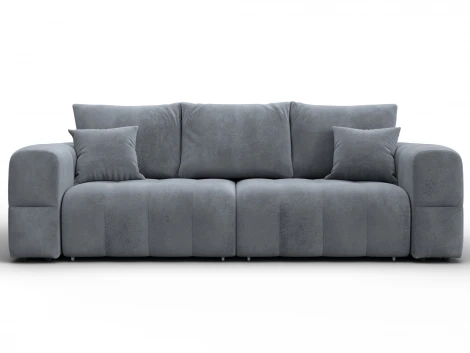 Диван прямой Лига-110 НПБ (ДВП,ДСП,ЛДСП,Брус,Фанера,Велюр/Серый) Лига Диванов 136512