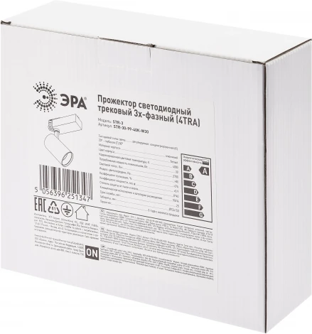 Трековый светильник ЭРА STR-30-99-40K-W30 (LED, 220V, круглые, IP40)