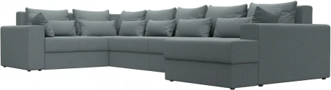 Диван П-образный Майами правый угол (Серый/Рогожка) Лига Диванов арт.122551