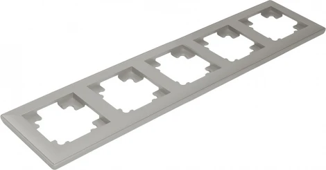 Рамка на 4 поста (серебро) Stekker Катрин 39801