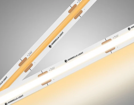 Светодиодная лента COB 528Led/14W m/ 24V IP20 3000K/ 5m*10mm*2mm (2 конт.) Ambrella Illumination GS4751