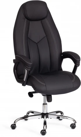 Компьютерное кресло игровое Tetchair BOSS (Исскуственая кожа/Черный)