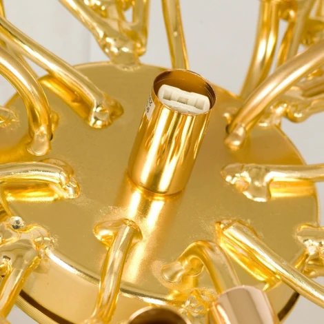 Подвесная люстра Lussole Mesa LSP-8851 (220V, хрусталь, на тросе, ветки)