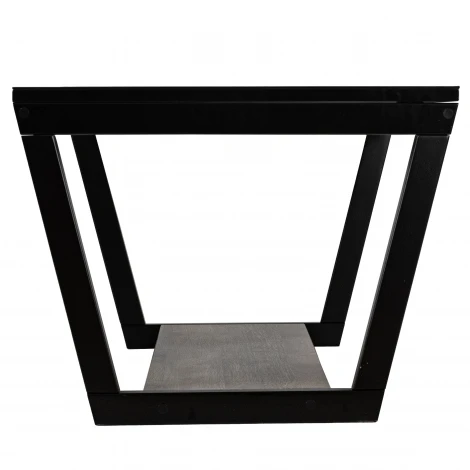 Стол журнальный BeautyStyle 31 дуб крымский состаренный/венге/стекло черное Mebelik 009360