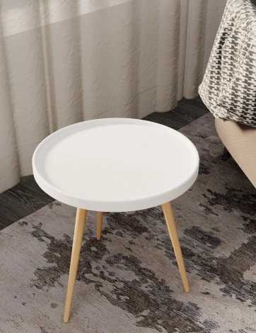 Стол журнальный Слайн Келли белый 1620181601