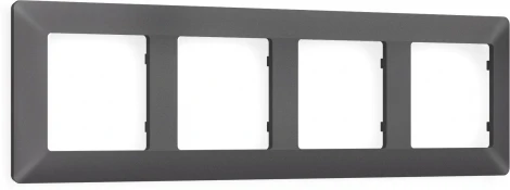 Рамка Ambrella Volt ALFA Line (Антрацит серый) 4-ая AF110654