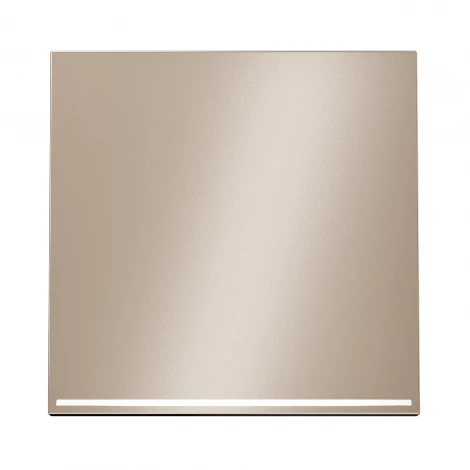 Клавиша для выключателя/переключателя одноклавишного с подсветкой (платина) Voltum S70 Metal VLSM000210