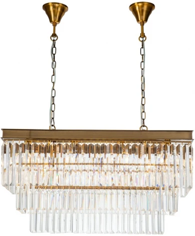 Подвесная люстра каскадная iLamp Triumph 6119-800 BR (220V, хрусталь, на цепи)