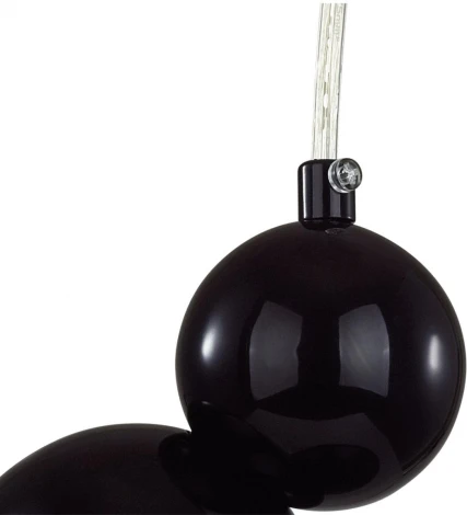 Подвесной светельник Lumion Blasen 6566/1A черный/белый матовый/металл/стекло E27 1*40W 220V (на проводе, шарики)