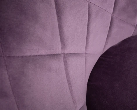 Набор 2 шт стул барный DOBRIN LOGAN BLACK (пудрово-сиреневый велюр (MJ9-52))