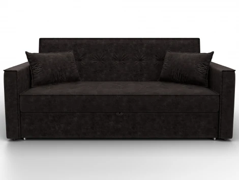 Диван прямой Лига-104 (160) (ЛДСП,Брус,Фанера,Велюр/Коричневый) Лига Диванов 134883