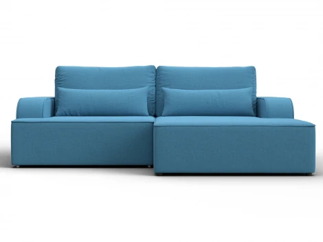 Диван угловой Лига-120 угол правый (ДСП,Брус,Фанера,ЛДС,Рогожка/Голубой) Лига Диванов 137286