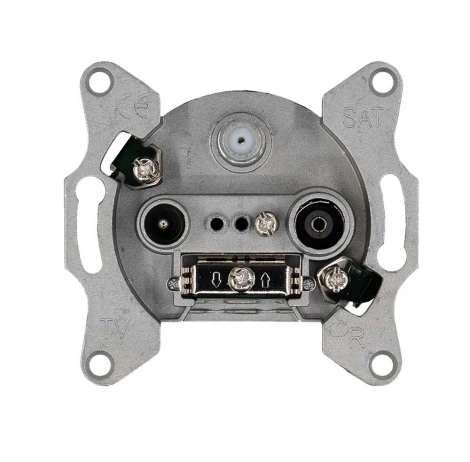 Розетка оконечная TV+SAT + акустическая (антрацит) Jasmart G-Classic G6206B