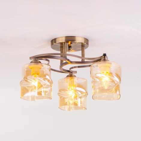 Потолочная люстра Eurosvet Brice 30158/3 античная бронза