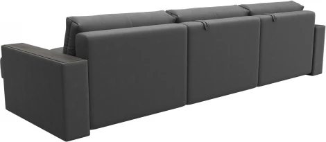 Диван угловой с декором Лига-049 НПБ Лонг Лига Диванов (Замша) арт.128513