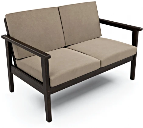 Диван Arsko прямой Лориан М венге велюр бежевый