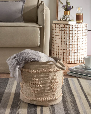 Журнальный стол La Forma (ex Julia Grup) Necoco (Белый/ Манго,Дерево)