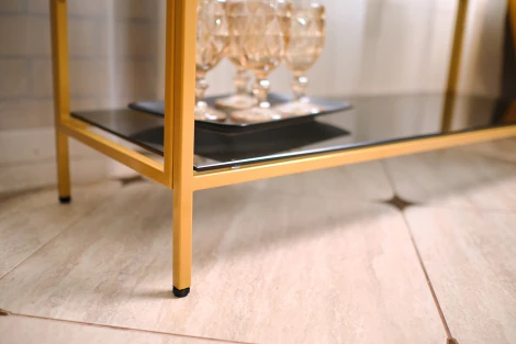 Консольный стол AllConsoles 1011-CG grey золотой