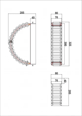 Бра Divinare Renata 1135/17 AP-10 (LED, 220V)