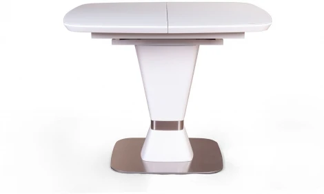 Стол раскладной Madison (100+40 см) матовое закаленное стекло белый Top Concept 2000000001067